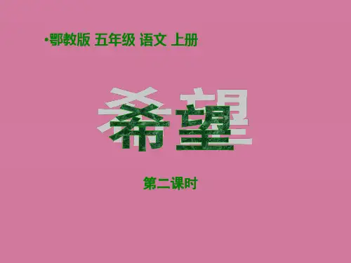 鄂教版五年级上册心愿第二课时 ppt课件