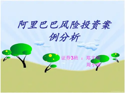 阿里巴巴风险投资案例分析课件(PPT 33页)