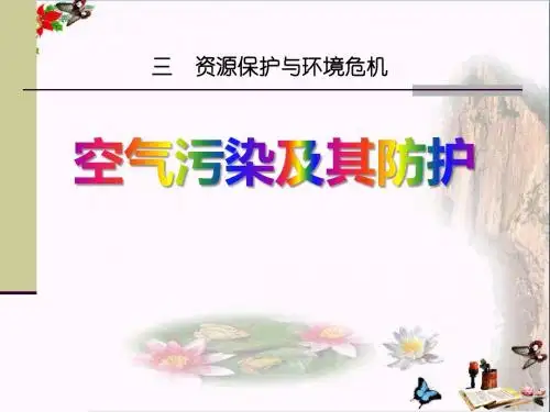 空气污染及其防护-资源保护与环境危机 优秀PPT课件