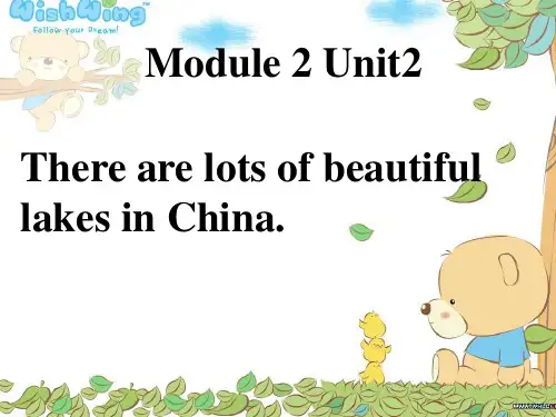外研版(三起)-英语-六年级上册-Module 2 Unit 2 There are lots of beautiful lakes in China.优质课件
