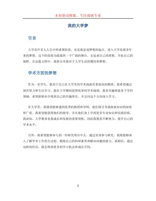 我的大学梦 (5)