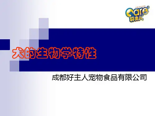 犬的生物学特性概述