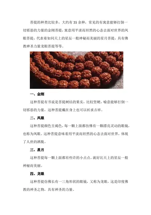 菩提有多少种