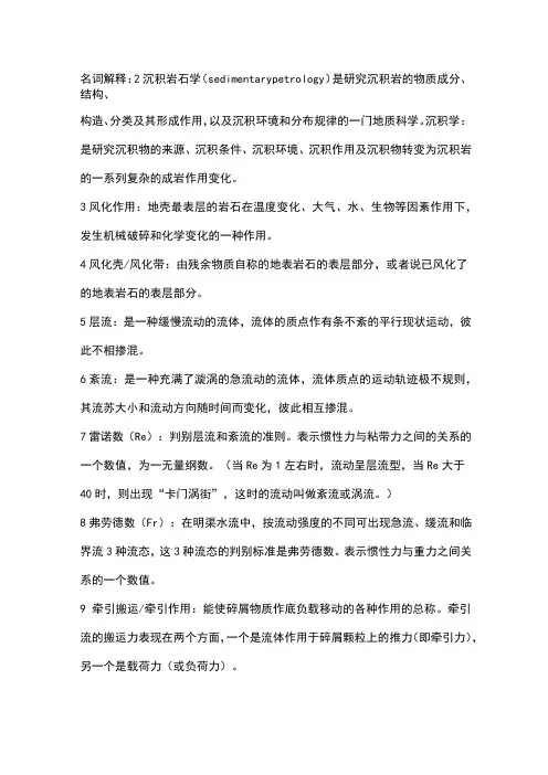 沉积岩石学