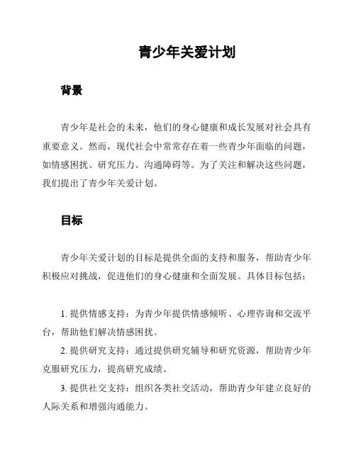 青少年关爱计划
