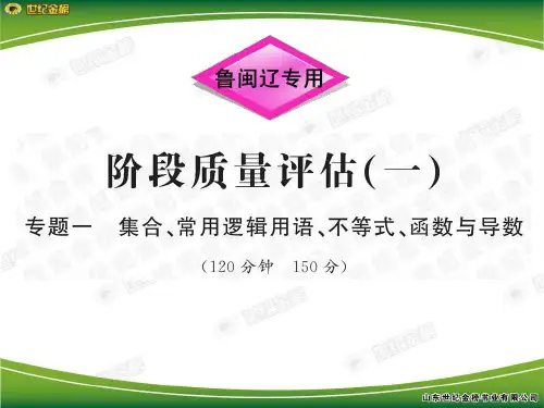 专题一集合函数导数不等式