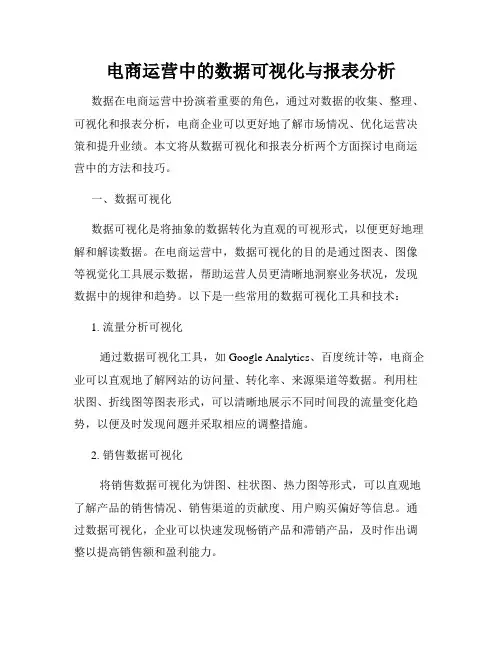 电商运营中的数据可视化与报表分析