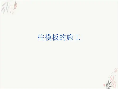 柱模板的施工课件-PPT
