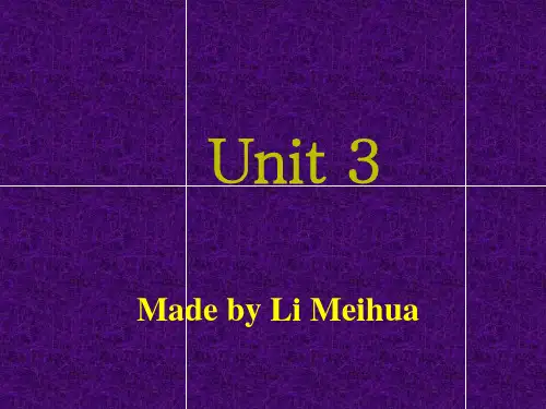 人教新目标七年级下Unit 3全单元课件ppt