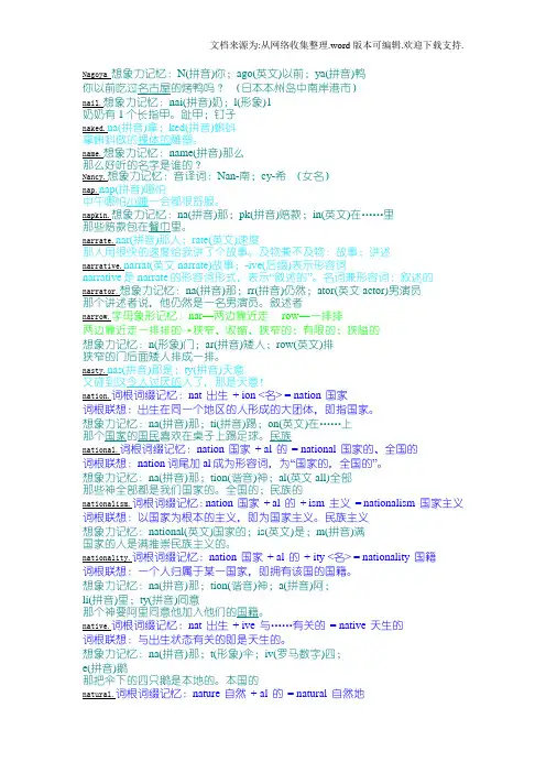 万词右脑光速图形图像记单词,最符合中国人习惯之方法n