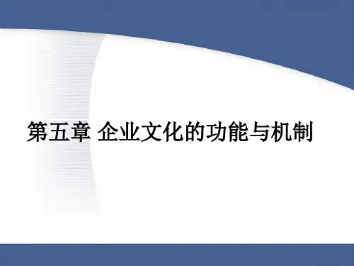 《企业文化》PPT 第五章