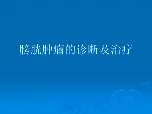 膀胱肿瘤的诊断和治疗ppt课件