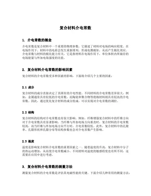 复合材料介电常数