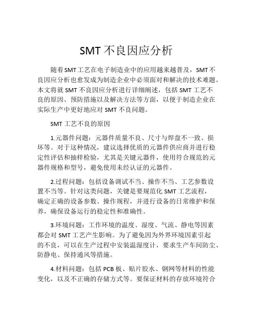 SMT不良因应分析