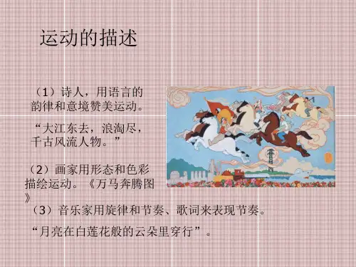 运动的描述