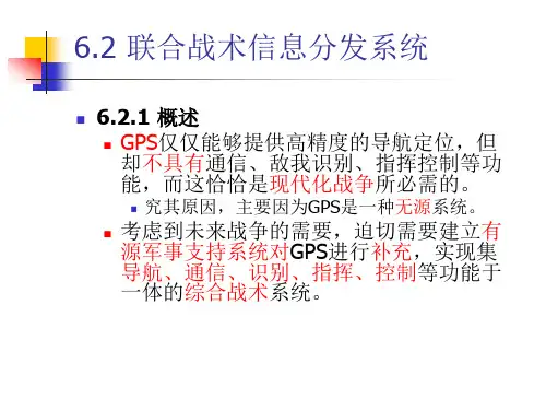 军用战术通信导航系统(2-JTIDS)第6章