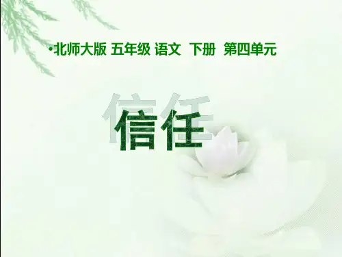 《信任》完整版PPT课件