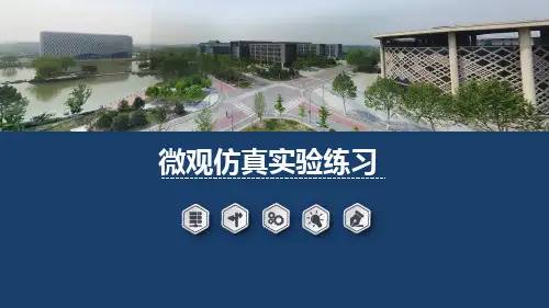 交通仿真理论与实训PPT课件(实验篇)