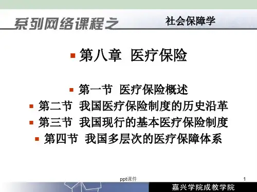 《社会保障学》医疗保险  ppt课件