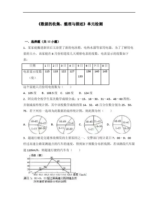 人教版数学七年级下册第十章单元测试