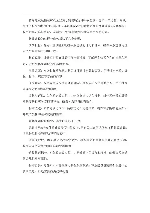体系建设pdf