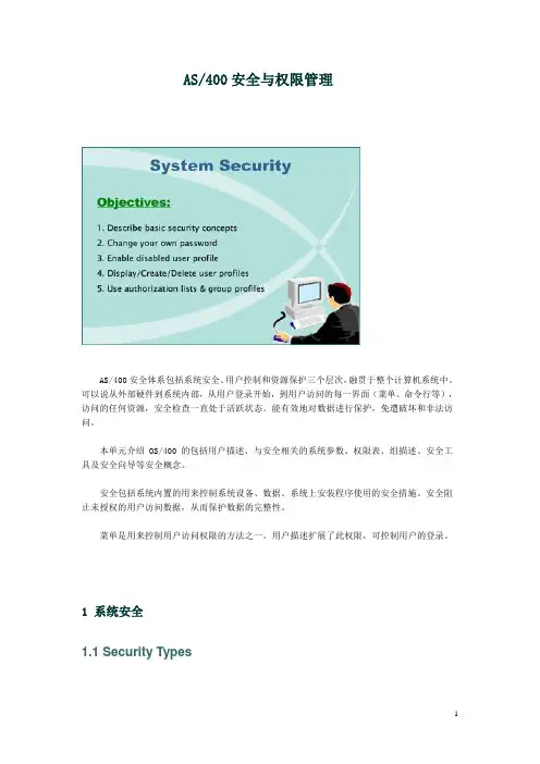 AS400安全与权限管理