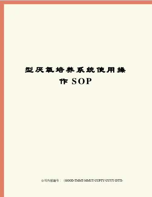 型厌氧培养系统使用操作SOP
