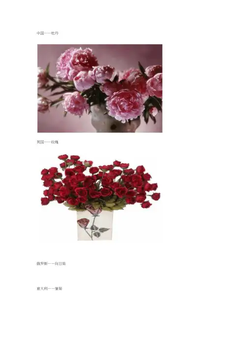 各个国家的国花