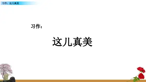 第六单元习作：这儿真美 课件(共65张PPT)