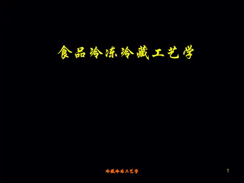 冷冻冷藏工艺PPT课件
