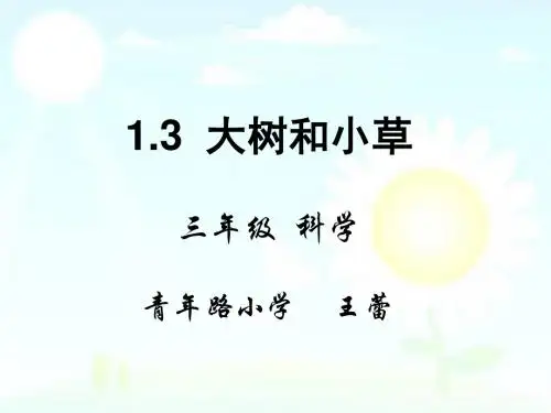 1.3大树和小草