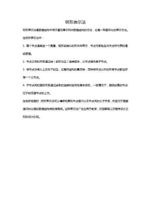 树形表示法