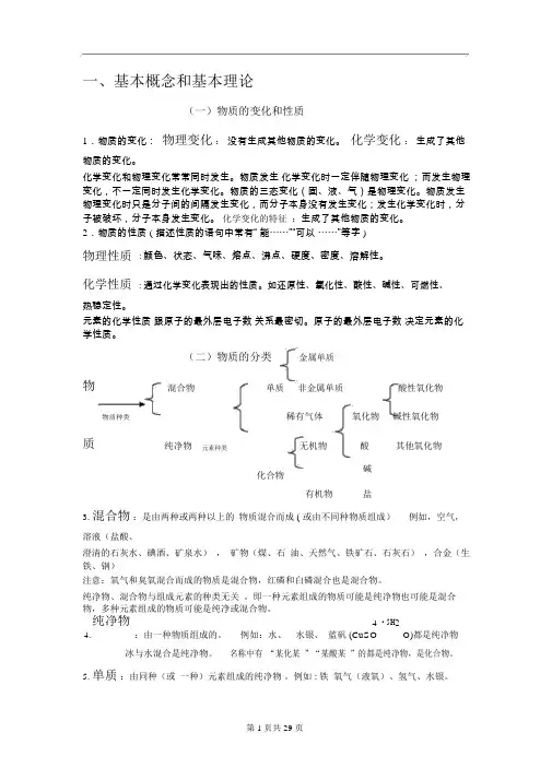 基本概念和基本理论