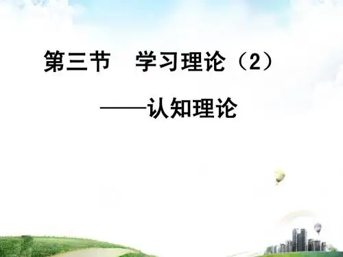 3-3学习理论之认知主义