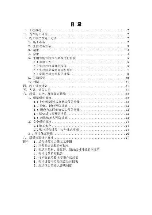 后张法张拉压浆 智能.