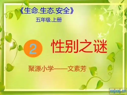 2、性别之谜