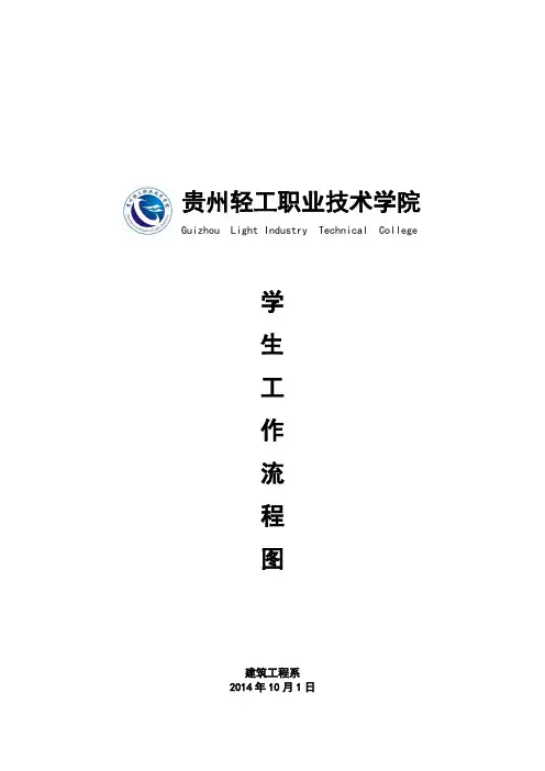 建筑工程系学生工作流程图