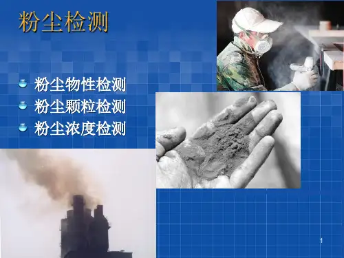 粉尘检测-安全工程课件