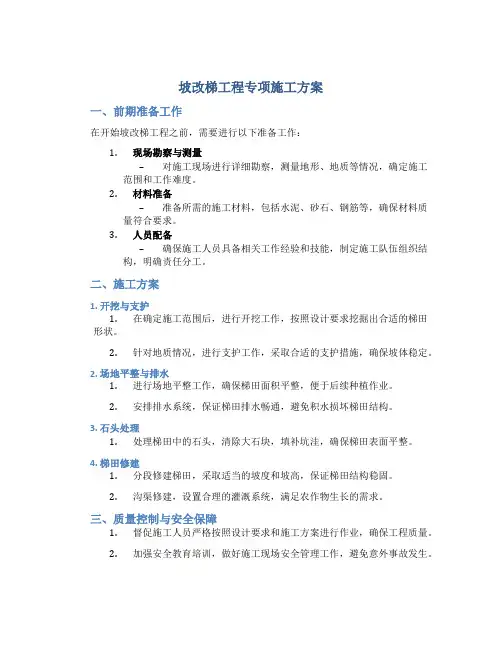 坡改梯工程专项施工方案