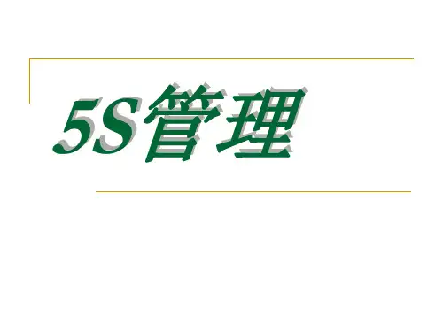 5S管理文件