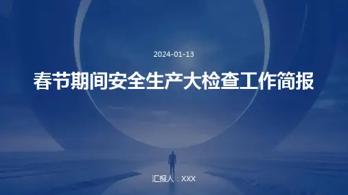 春节期间安全生产大检查工作简报