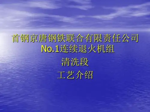 清洗段工艺介绍解读