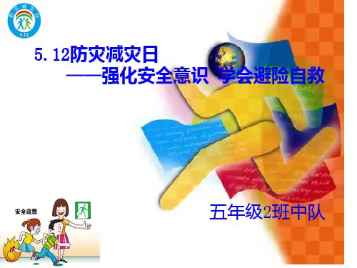 小学防灾减灾主题班会PPT课件
