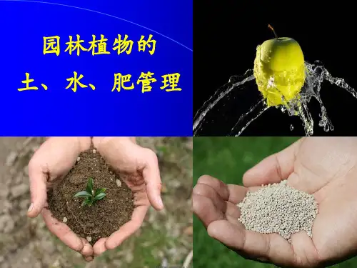 园林植物栽培与养护—11园林植物的土、水、肥管理.ppt