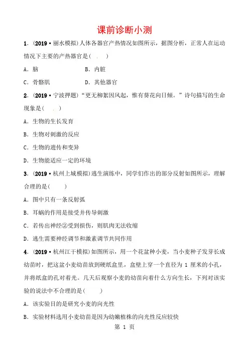 第08课时课前诊断小测