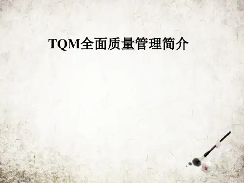 TQM全面质量管理简介.PPT