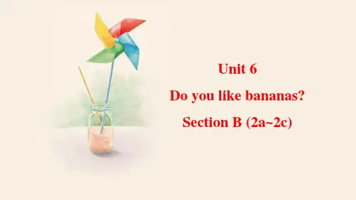 Unit6SectionB(2a_2c)课件人教版英语七年级上册