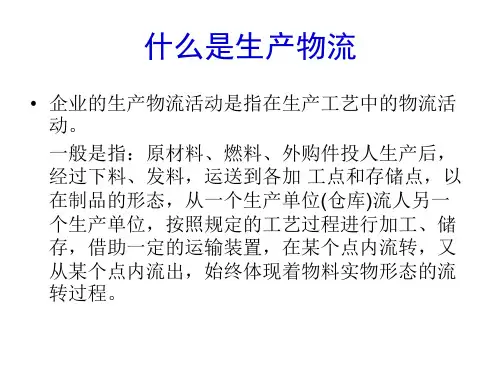 生产物流系统第2章TOC生产物流管理课件