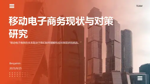 2023年中国移动电子商务现状、问题及对策研究报告模板