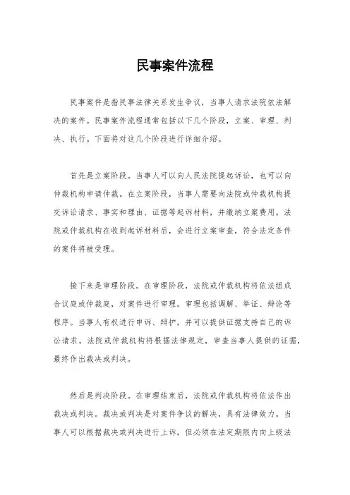 民事案件流程